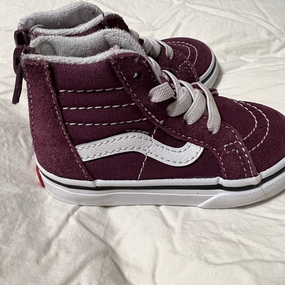 Vans High Top Toddler Sneakers back zipper - Picture 4 of 6